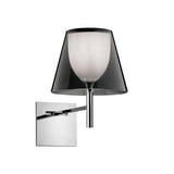 Modern Polished Chrome Prism Wall Sconce with Layered Shade for Indoor Lighting