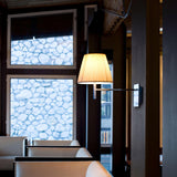 Modern Polished Chrome Prism Wall Sconce with Layered Shade for Indoor Lighting