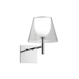 Modern Polished Chrome Prism Wall Sconce with Layered Shade for Indoor Lighting