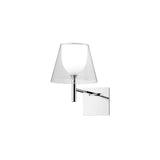 Modern Polished Chrome Prism Wall Sconce with Layered Shade for Indoor Lighting