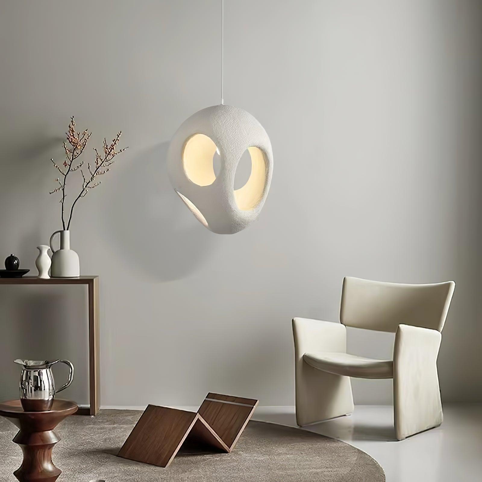 Modern Polystyrene Geometric Pendant Light for Minimalist Interior Design and Dining Room Decor