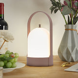 Modern Portable LED Lantern Table Lamp Cordless Rechargeable Ambient Light for Patio and Bedside