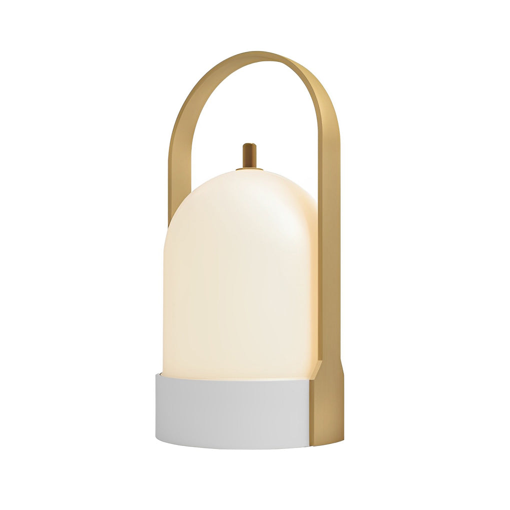 Modern Portable LED Lantern Table Lamp Cordless Rechargeable Ambient Light for Patio and Bedside