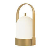 Modern Portable LED Lantern Table Lamp Cordless Rechargeable Ambient Light for Patio and Bedside