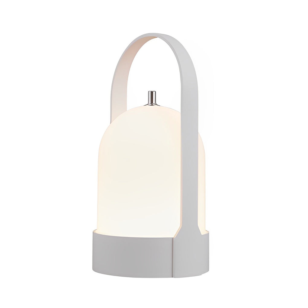 Modern Portable LED Lantern Table Lamp Cordless Rechargeable Ambient Light for Patio and Bedside