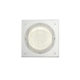 Modern Prism Shield LED Wall Sconce with Chrome Finish and Textured Glass Panel