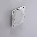 Modern Prism Shield LED Wall Sconce with Chrome Finish and Textured Glass Panel