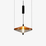 Modern Proton Cone LED Pendant Lamp Acrylic Hanging Light for Dining and Living Rooms