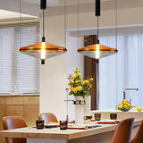 Modern Proton Cone LED Pendant Lamp Acrylic Hanging Light for Dining and Living Rooms