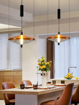 Modern Proton Cone LED Pendant Lamp Acrylic Hanging Light for Dining and Living Rooms
