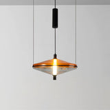 Modern Proton Cone LED Pendant Lamp Acrylic Hanging Light for Dining and Living Rooms
