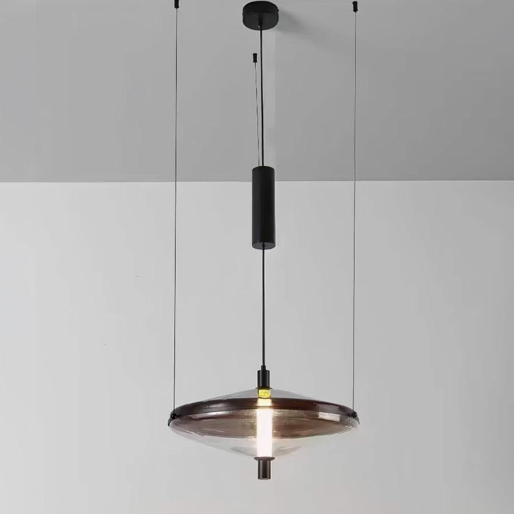 Modern Proton Cone LED Pendant Lamp Acrylic Hanging Light for Dining and Living Rooms