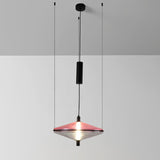 Modern Proton Cone LED Pendant Lamp Acrylic Hanging Light for Dining and Living Rooms