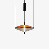 Modern Proton Cone LED Pendant Lamp Acrylic Hanging Light for Dining and Living Rooms