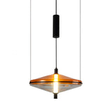 Modern Proton Cone LED Pendant Lamp Acrylic Hanging Light for Dining and Living Rooms
