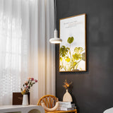 Modern Puck Drop Pendant Light Minimalist Metal Ceiling Hanging Lamp in Cream Finish