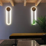 Modern RA Circular LED Wall Sconce Abstract Metal Disc Lighting for Bedroom or Living Room