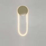 Modern RA Circular LED Wall Sconce Abstract Metal Disc Lighting for Bedroom or Living Room