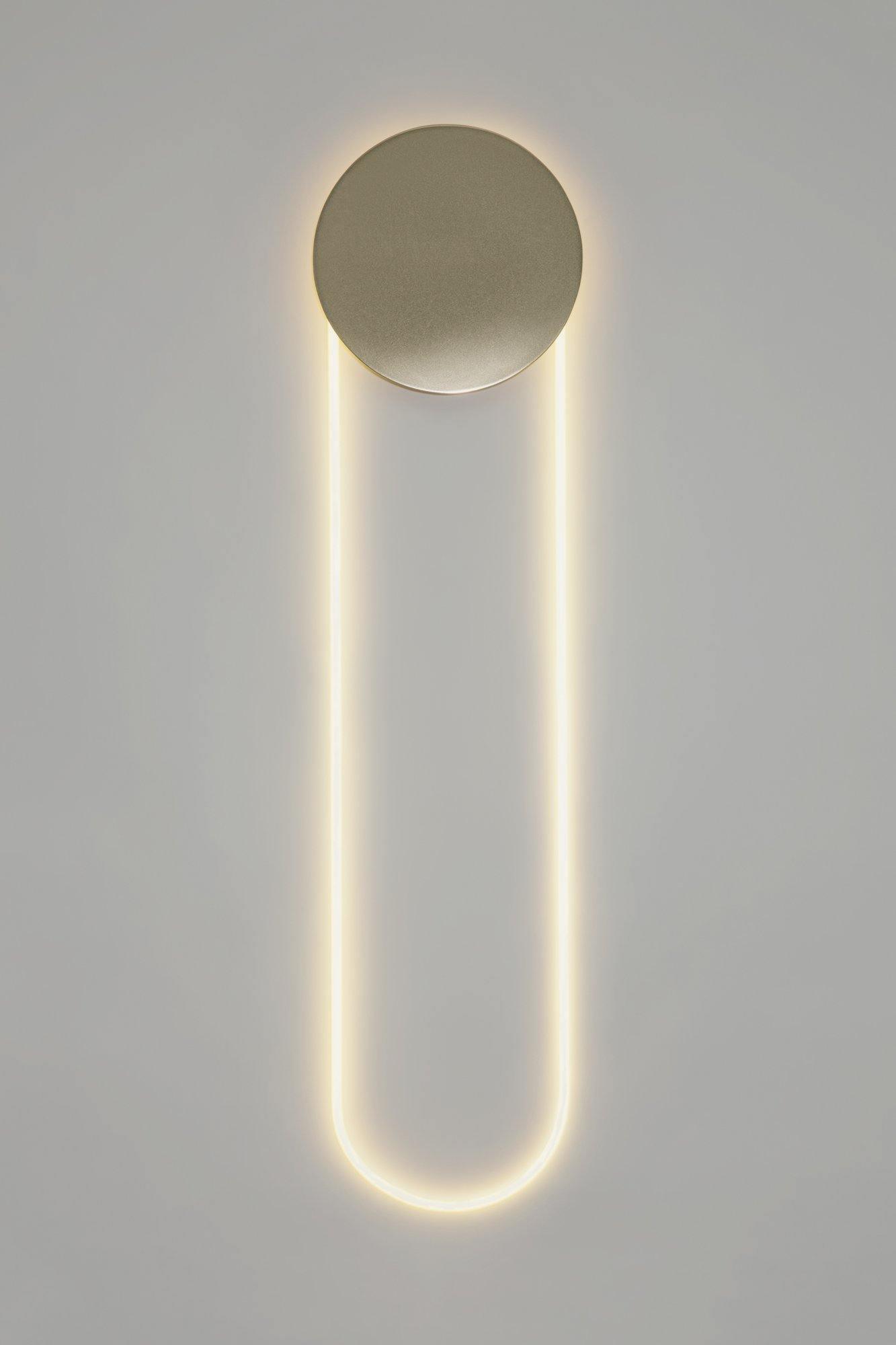 Modern RA Circular LED Wall Sconce Abstract Metal Disc Lighting for Bedroom or Living Room