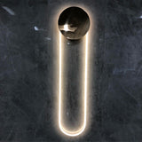Modern RA Circular LED Wall Sconce Abstract Metal Disc Lighting for Bedroom or Living Room