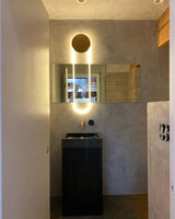 Modern RA Circular LED Wall Sconce Abstract Metal Disc Lighting for Bedroom or Living Room