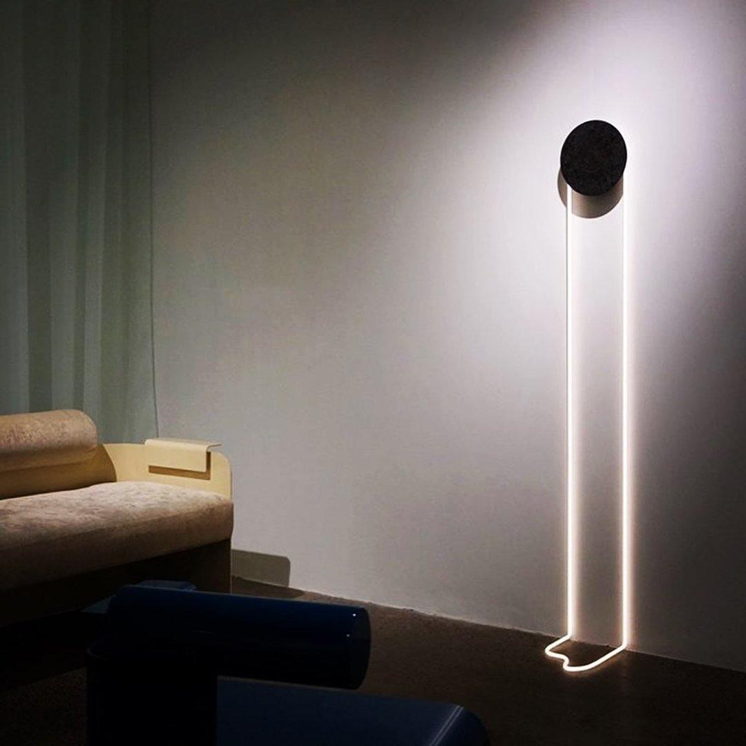 Modern RA Circular LED Wall Sconce Abstract Metal Disc Lighting for Bedroom or Living Room