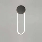 Modern RA Circular LED Wall Sconce Abstract Metal Disc Lighting for Bedroom or Living Room