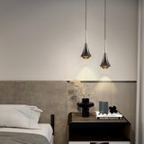 Modern Rain Multi Cascading Glass LED Pendant Light Chrome Drop Chandelier for Indoor Spaces