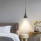 Modern Rain Multi Cascading Glass LED Pendant Light Chrome Drop Chandelier for Indoor Spaces