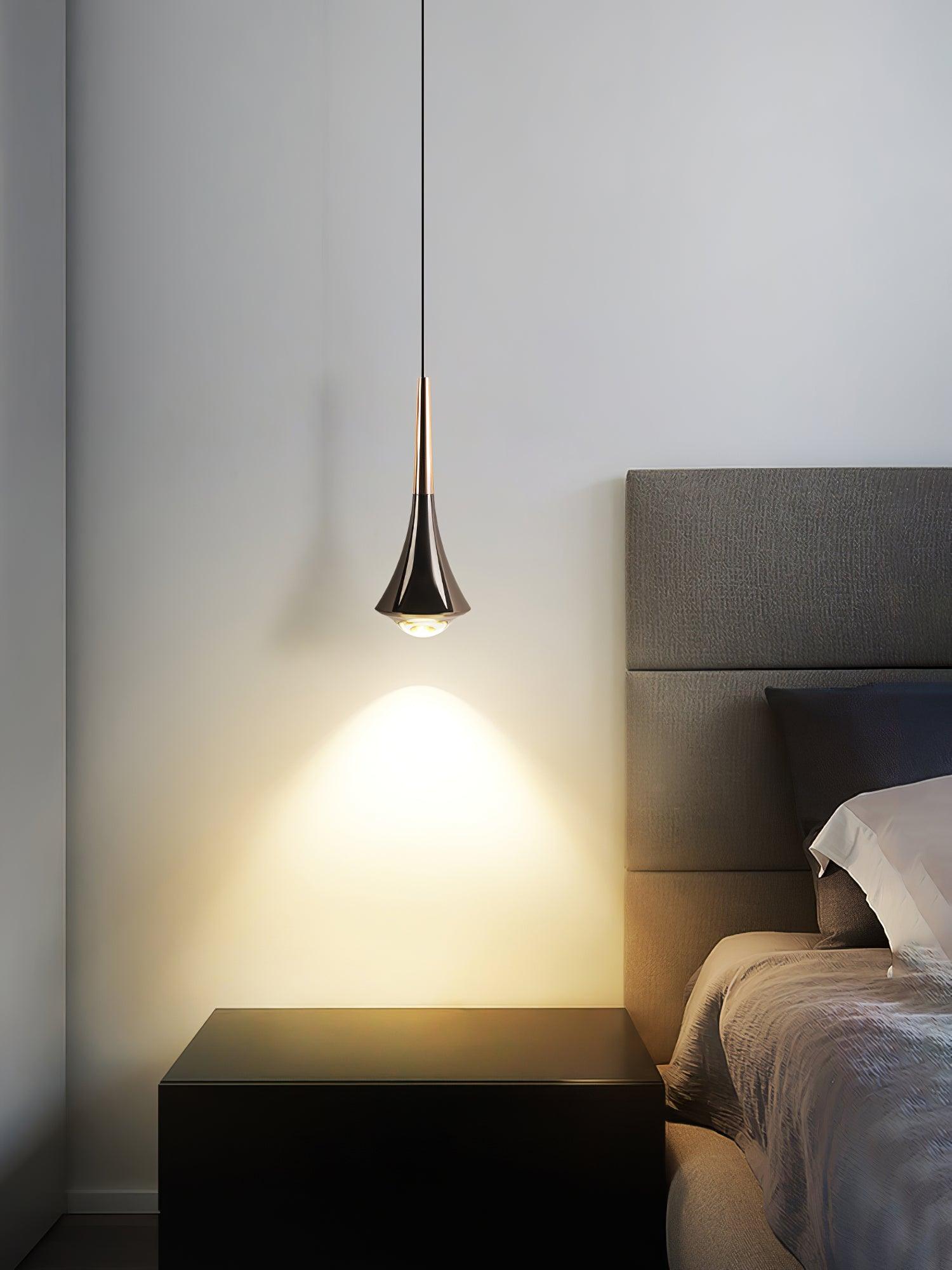 Modern Rain Multi Cascading Glass LED Pendant Light Chrome Drop Chandelier for Indoor Spaces