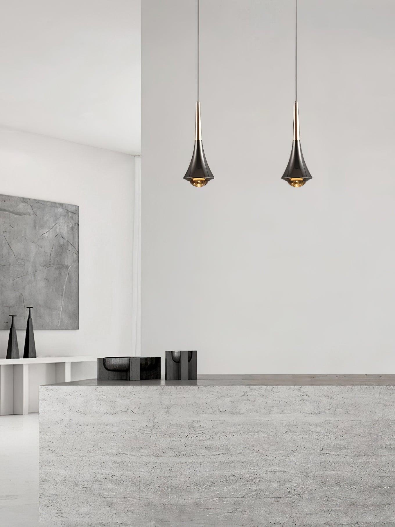 Modern Rain Multi Cascading Glass LED Pendant Light Chrome Drop Chandelier for Indoor Spaces