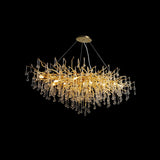 Modern Raindrop Crystal Chandelier Gold Luxury Ceiling Light Fixture