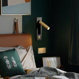 Modern Recessed LED Bedside Reading Wall Sconce Set of 2 Adjustable Swivel Light