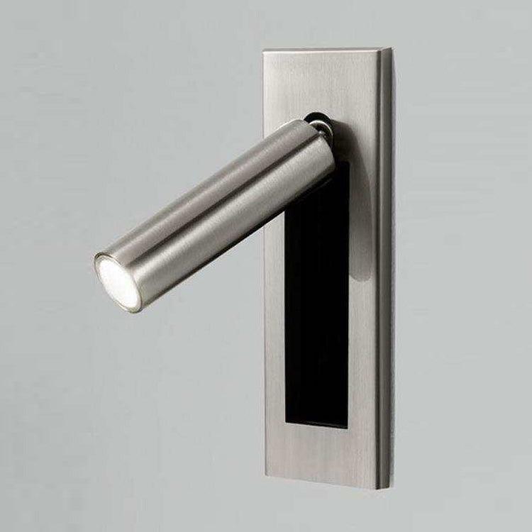 Modern Recessed LED Bedside Reading Wall Sconce Set of 2 Adjustable Swivel Light