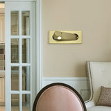 Modern Recessed LED Bedside Wall Sconce with Adjustable Reading Light and Push Button Mechanism