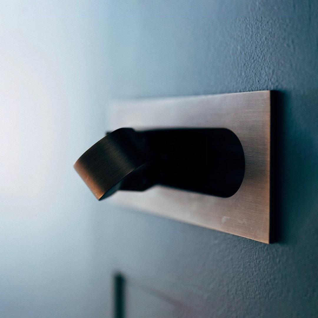 Modern Recessed LED Bedside Wall Sconce with Adjustable Reading Light and Push Button Mechanism