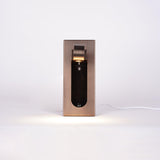 Modern Recessed LED Bedside Wall Sconce with Adjustable Reading Light and Push Button Mechanism