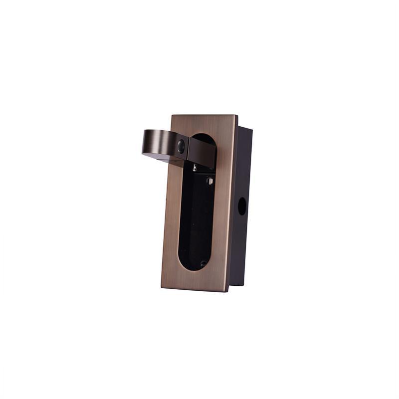 Modern Recessed LED Bedside Wall Sconce with Adjustable Reading Light and Push Button Mechanism