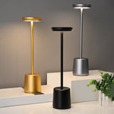 Modern Rechargeable Cordless LED Table Lamp with Touch Control Ambient Light for Restaurants and Home Use