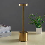 Modern Rechargeable LED Rod Table Lamp Cordless Bedside Desk Light with Touch Sensor