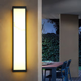 Modern Rectangle Outdoor LED Wall Sconce Waterproof Exterior Lighting for Villa and Porch
