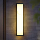 Modern Rectangle Outdoor LED Wall Sconce Waterproof Exterior Lighting for Villa and Porch