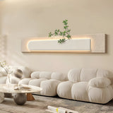 Modern Rectangular 3D Sandstone LED Wall Art Painting with Remote Control and USB Power