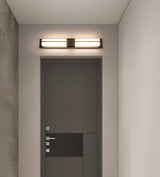 Modern Rectangular Alabaster Wall Sconce Brass Indoor LED Vanity Light Fixture