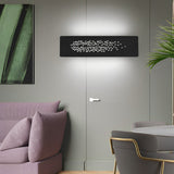 Modern Rectangular Hollow LED Wall Sconce Lighting for Bedroom and Corridors