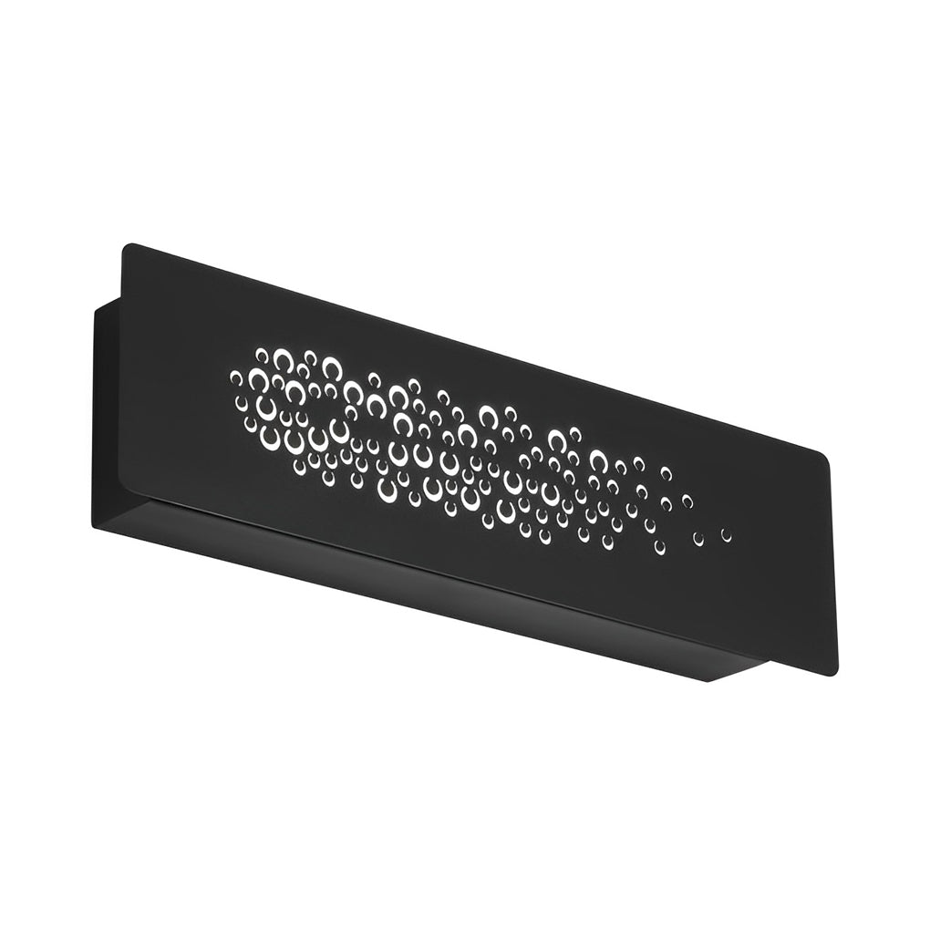Modern Rectangular Hollow LED Wall Sconce Lighting for Bedroom and Corridors