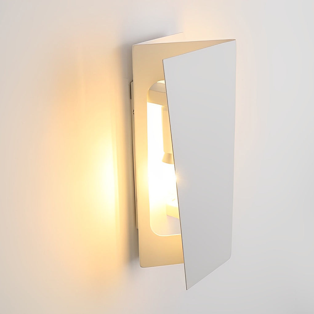 Modern Rectangular Iron LED Up and Down Wall Sconce Light Fixture for Indoor Hallways
