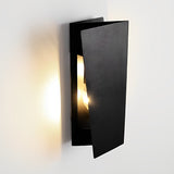 Modern Rectangular Iron LED Up and Down Wall Sconce Light Fixture for Indoor Hallways
