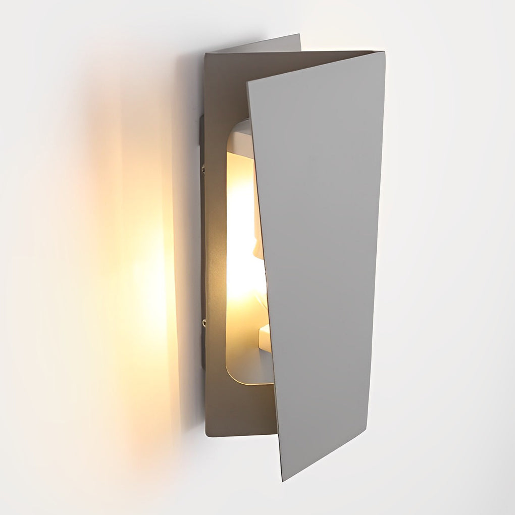 Modern Rectangular Iron LED Up and Down Wall Sconce Light Fixture for Indoor Hallways