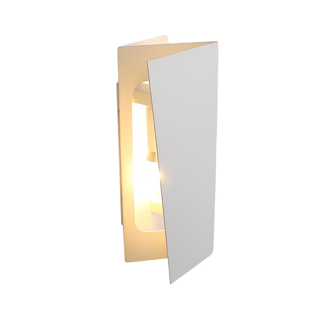 Modern Rectangular Iron LED Up and Down Wall Sconce Light Fixture for Indoor Hallways